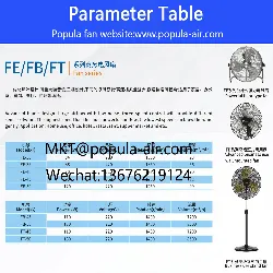 POPULA Fan FE/FB/FT Business Electric Fan