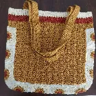 Selling of crocheted granny square tote bag