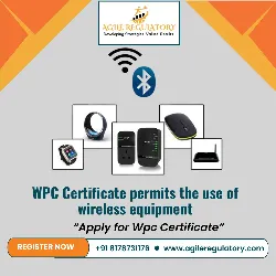 WPC Certificate for permits the use of wireless equipment