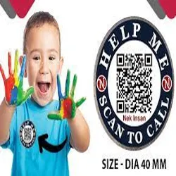 QR Child Safety Sticker