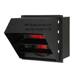 WF-3A-0.12KW with 1800 volume 30 pressure POPULA Explosion proof fan with rainproof louver wall side